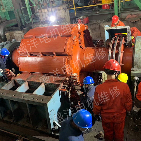 淮南大型电机维修现场